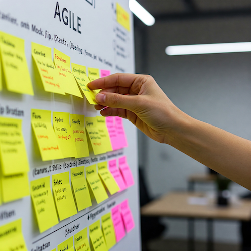 スクラムコンサルティングサービスのイメージ - アジャイル開発手法の導入支援